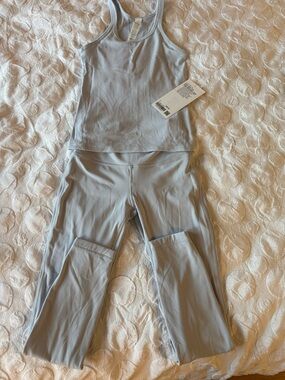 lululemon athletica Starch Blue Leggings & Tank Set
